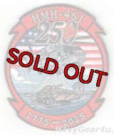 HMH-461 IRON HORSES 米海兵隊創設250周年SEMIQUINCENTENNIAL記念パッチ（ベルクロ付き）