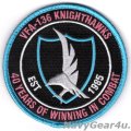 VFA-136 KNIGHTSHAWKS部隊創設40周年記念パッチ（ベルクロ付き）