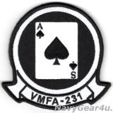 VMFA-231 ACE OF SPADES 部隊パッチ（ベルクロ有無）