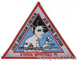 画像1: CVW-11/CVN-72 VIRGIN WESTPAC1991クルーズ記念パッチ（デッドストック）
