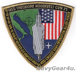 画像1: CVW-8/CVN-71 1999年アライドフォース作戦参加記念/地中海クルーズパッチ（デッドストック）
