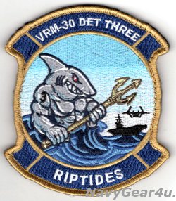 画像1: VRM-30 DET３ RIPTIDES部隊パッチ（ベルクロ付き）