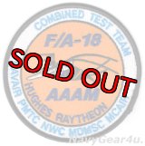 F/A-18ホーネットAAAM（先進空対空ミサイル）合同テストチーム記念パッチ（デッドストック）