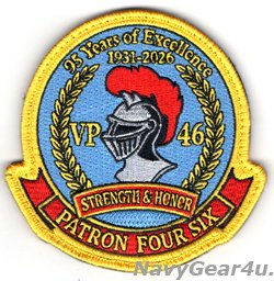 画像1: VP-46 GREY KNIGHTS 1931-2026部隊創設95周年記念部隊パッチ（ベルクロ付き）
