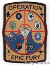 CVW-9/CVN-72 Operation Epic Fury作戦クルーズ2026記念パッチ（VFA-151/ベルクロ有無）