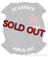 HMLA-367 SCARFACE UDP26.2展開記念部隊パッチ（ブラックアウト/ベルクロ付き）