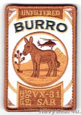 VX-31 DUST DEVILS ”BURRO"SARチームパッチ（ベルクロ付き）