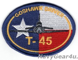 画像1: TRAINING AIR WING 2 T-45Cゴスホークドライバー・ショルダーパッチ（ベルクロ有無）
