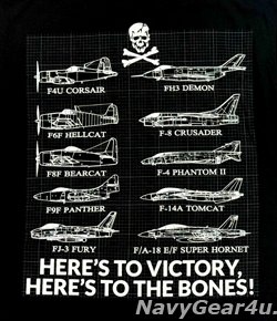 画像2: VFA-103 JOLLY ROGERS NEWオフィシャルヒストリーT-シャツ（ブラック）