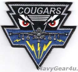 画像1: VAQ-139 COUGARS EVIL EYES EA-18Gショルダーパッチ（ベルクロ付き）