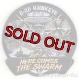 E-2D ADVANCED HAWKEYE"HERE "COMES THE SWARM"パッチ（ベルクロ付き）
