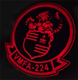 画像2: VMFA-224 BENGALS PVC部隊パッチ（Ver.2/ベルクロ付き）