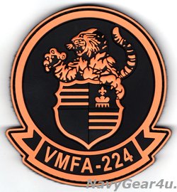 画像1: VMFA-224 BENGALS PVC部隊パッチ（Ver.2/ベルクロ付き）