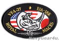 VFA-27 ROYAL MACES RHINOショルダーパッチ（ベルクロ有無）