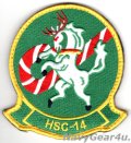 HSC-14 CHARGERS HOLIDAY部隊パッチ（ベルクロ付き）
