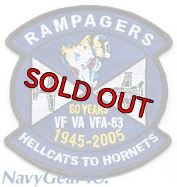 画像1: VFA-83 RAMPAGERS部隊創設60周年記念パッチ