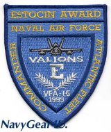 VFA-15 VALIONS 1999バトルＥアワード受賞記念パッチ（デッドストック）