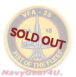 画像1: VFA-25 FIST OF THE FLEET F/A-18Cショルダーバレットパッチ