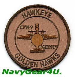 画像1: VAW-112 GOLDEN HAWKS E-2Cショルダーバレットパッチ（デザート）