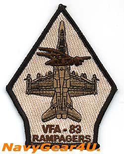 画像1: VFA-83 RAMPAGERS F/A-18Cショルダーパッチ（デザート）