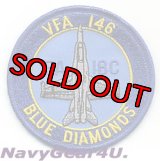 VFA-146 BLUE DIAMONDS F/A-18Cショルダーバレットパッチ