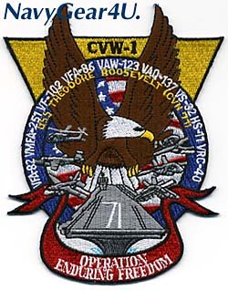 画像1: CVW-1/CVN-71 OPERATION ENDUIRING FREEEDOMクルーズ2001記念パッチ（デッドストック）