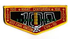 画像1: CVN-70カールビンソン100ナイトセンチュリオンパッチ（デッドストック）