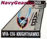 VFA-136 KNIGHTHAWKS AB300 CAGバード尾翼パッチ