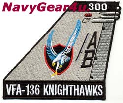 画像1: VFA-136 KNIGHTHAWKS AB300 CAGバード尾翼パッチ