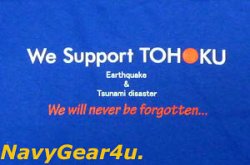 画像3: 東北応援"We Support TOHOKU"ONE TEAM T-シャツ（ジャパンブルー）