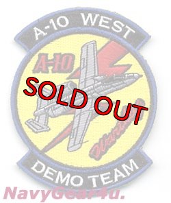 画像1: USAF ACC A-10 WEST DEMO TEAMパッチ（ベルクロ付き）