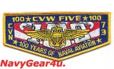 CVW-5/CVN-73米海軍航空100周年記念パッチ（ポケットフラップ・スタイル）