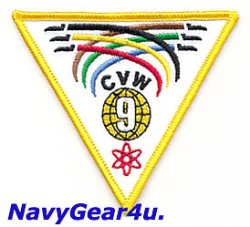 画像1: CVW-9部隊パッチ（現行Ver.スタンダード/ベルクロ有無）