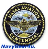 米海軍航空100周年NAVAL AVIATON CENTENNIAL公式記念パッチ（海軍バージョン/ベルクロ有無）