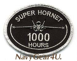 画像1: F/A-18E/Fスーパーホーネット1000飛行時間達成記念パッチ（シルバー/デッドストック）