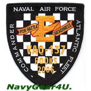 画像: VAQ-137 ROOKS 2006年バトルＥアワード受賞記念パッチ（デッドストック）