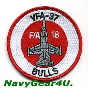 画像: VFA-37 RAGIN' BULLS F/A-18Cショルダーバレットパッチ（レッドVer.）
