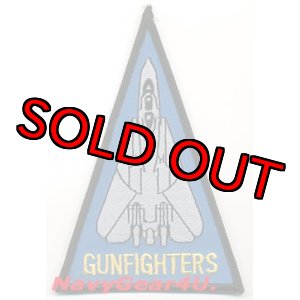 画像: VF-124 GUNFIGHTERSショルダートライアングルパッチ（スカイブルーVer.）