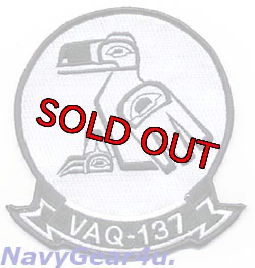 画像1: VAQ-137 ROOKS部隊パッチ（ホワイト）