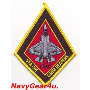 画像: VFA-101 GRIM REAPERS F-35Cショルダーパッチ（ベルクロ有無）