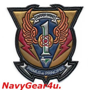 画像: CVW-1革製部隊パッチ（レザーパッチ）