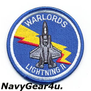 画像: VMFAT-501 WARLORDS F-35Bショルダーバレットパッチ(ベルクロ有無)