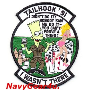 画像: 米海軍テイルフックコンベンション1991"I WASN'T THERE"パッチ（デッドストック）