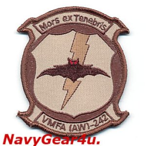 画像: VMFA(AW)-242 BATS 部隊パッチ(デザート)