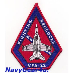 画像: VFA-22 FIGHTING REDCOCKS F/A-18Fショルダーパッチ（ベルクロ有無）
