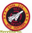 画像1: VMFA-232 RED DEVILS MIG HUNTERS THROWBACKショルダーパッチ（ベルクロ有無）