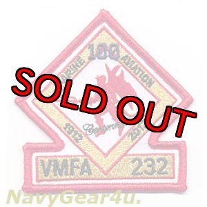画像: VMFA-232 RED DEVILS 米海兵隊航空100周年記念部隊パッチ(ベルクロ有無)