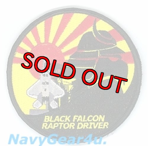画像1: 1FW/27EFS BLACK FALCON 2012年嘉手納展開記念RAPTOR DRIVERパッチ（Ver.1/ベルクロ付き）