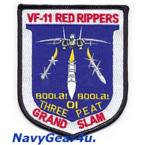 画像: VF-11 RED RIPPERS 2001年グランドスラムアワード３年連続受賞記念パッチ