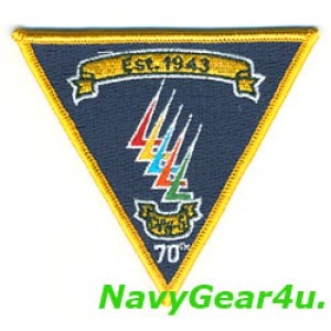 画像: CVW-5部隊創設70周年記念オフィシャル部隊パッチ（ベルクロ有無）